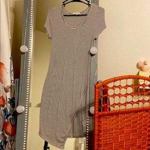 B/W Striped Body Dress